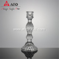 ATO Glass Pillar Candle Holder Solid Glass Candleholder